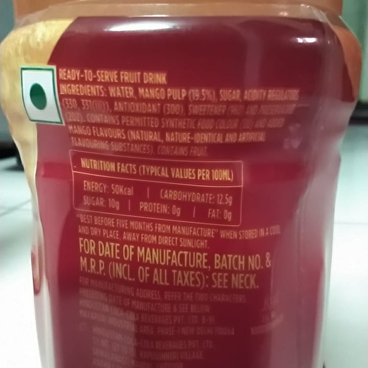 photo of Maaza Mango fruit juice shared by @chaitali on  27 Mar 2022 - review