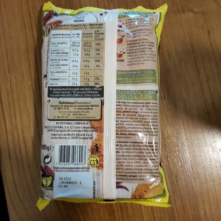 photo of Maggi Fusian Pasta Oriental Thai Curry XXL shared by @vegankiyo on  09 May 2022 - review