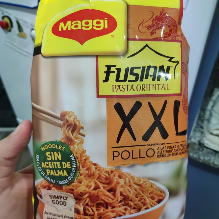 review photo of Maggi Fusion pasta oriental pollo XXL shared by @alvegandoi on 07 Feb 2022 - review
