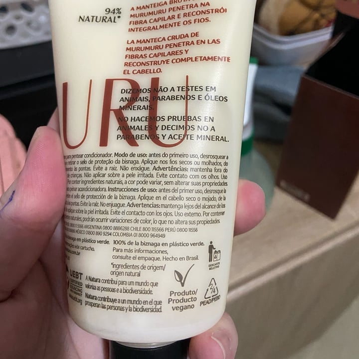 photo of Natura Creme para Pentear Reconstrução dos Fios Ekos Murumuru shared by @taliki on  27 Apr 2022 - review