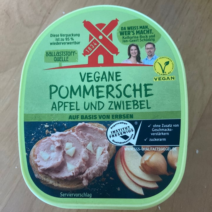 photo of Rügenwalder Mühle Vegane Pommersche Apfel und Zwiebel shared by @tinepepino on  23 Aug 2021 - review