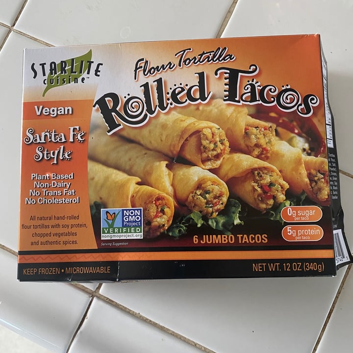 photo of Starlite Cuisine Vegan “Sante Fe Style” Rolled Tacos shared by @curvycarbivore on  19 Oct 2020 - review