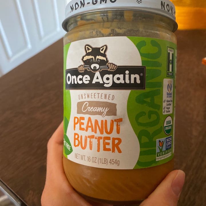 photo of Once Again Unsweetened Creamy Peanut Butter Salt Free shared by @vegakat on  29 Apr 2020 - review