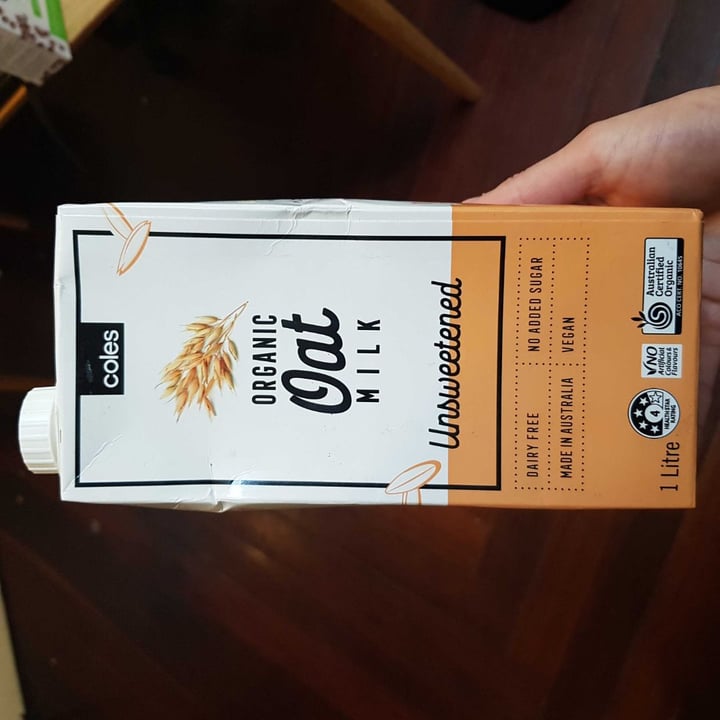 photo of Coles Organic Oat Milk shared by @bonniebrown on  21 Aug 2019 - review