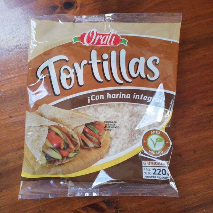 photo of Orali Tortillas con Harina Integral shared by @errecassia on  03 Oct 2021 - review