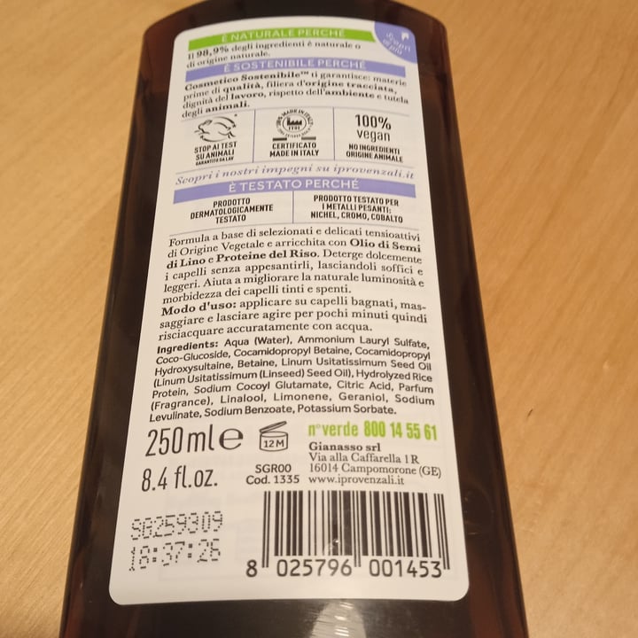 review photo of I Provenzali Shampoo Erboristico Ai Semi Di Lino shared by @ricky77 on 20 Jul 2021 - review