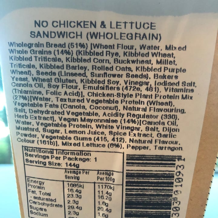review photo of 7-11 Store No Chicken & Lettuce Sandwich shared by @paulanthony on 09 Dec 2021 - review