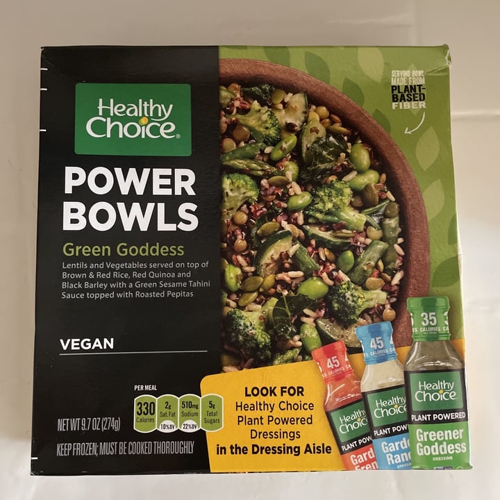 photo of Healthy Choice Power Bowl Green Goddess shared by @delfiaguirre on  15 Jul 2021 - review