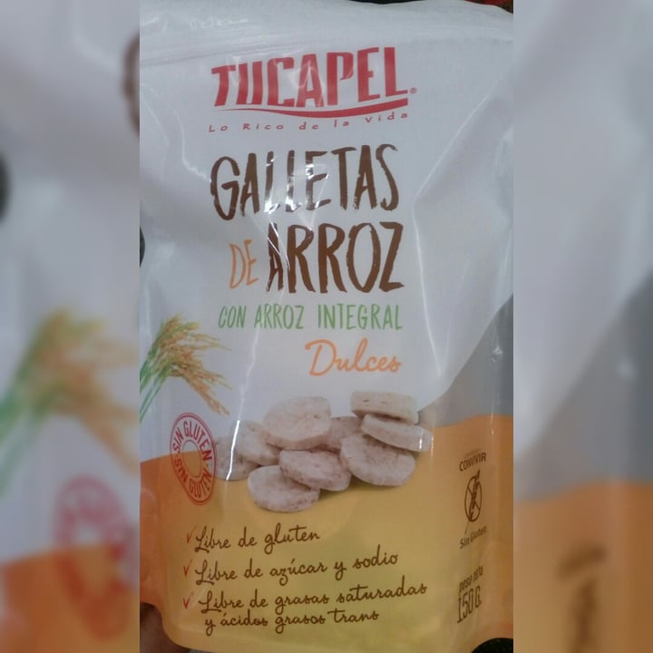 photo of Tucapel Galletas de arroz integral dulces shared by @unknownsoldier on  27 Feb 2020 - review