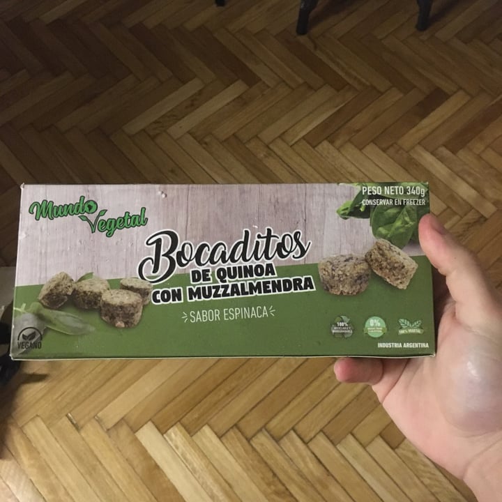 review photo of Mundo Vegetal Bocaditos de quinoa con muzzarella de almendra shared by @leandiluigi on 01 Jun 2020 - review