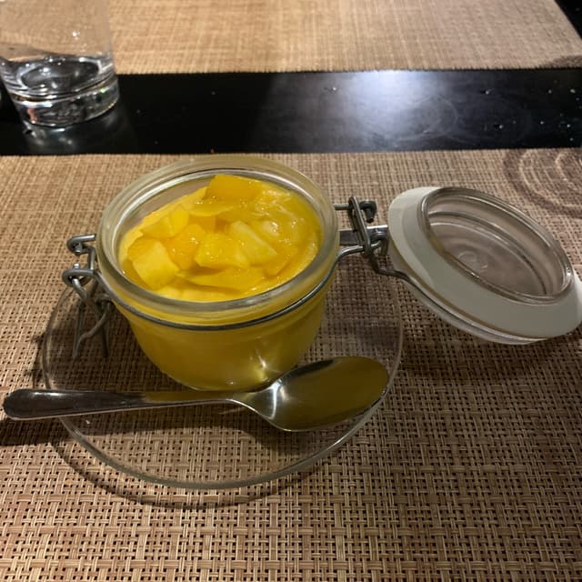 菜肴“Mousse Di Mango”的照片