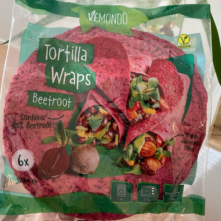 photo of Vemondo  Tortilla Wraps  Beetroot shared by @mariokajic on  02 Aug 2022 - review