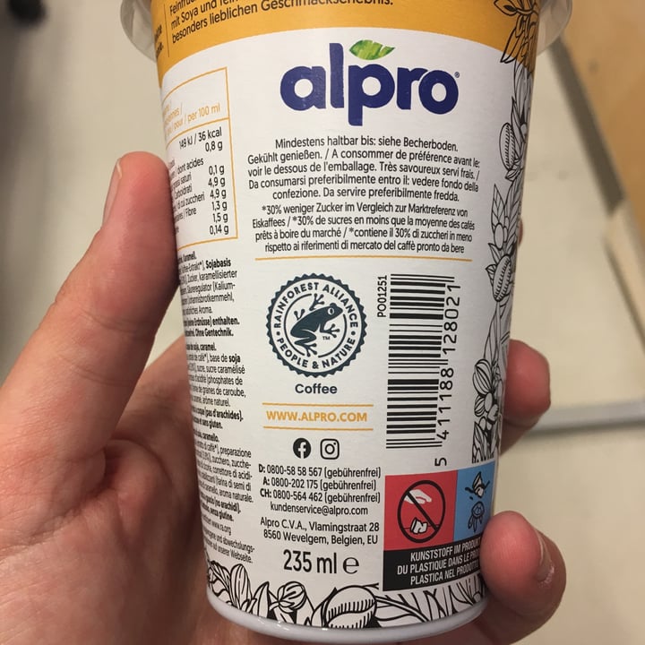 photo of Alpro Caramel soya Caffè Latte shared by @matinegri on  09 Dec 2021 - review