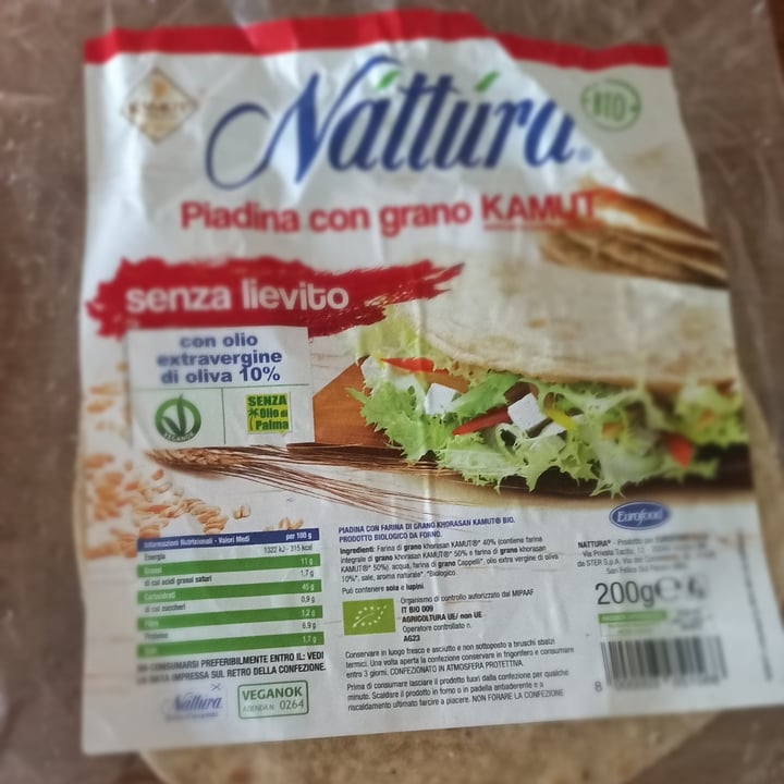photo of Nattura Piadina con grano Kamut shared by @dubudu on  09 Jun 2022 - review