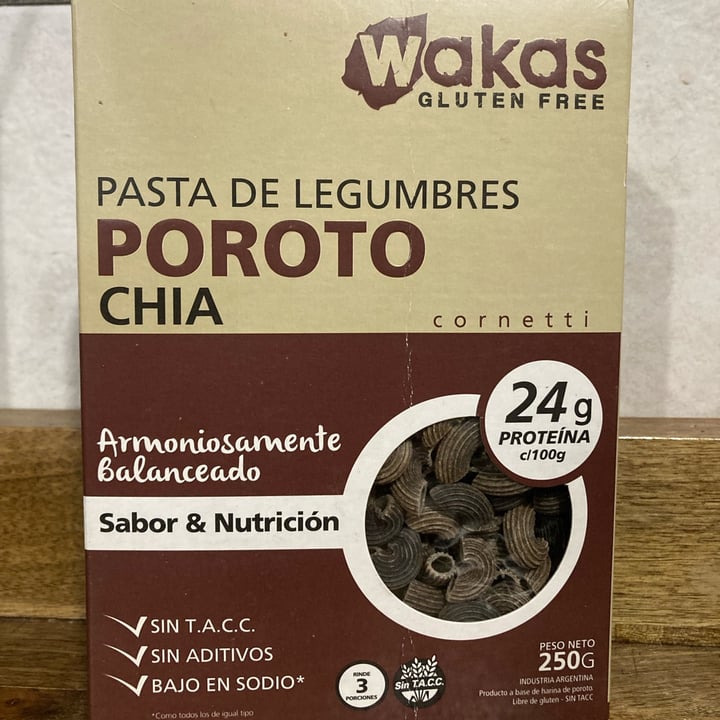 photo of Wakas Pasta de Legumbres Poroto y Chia shared by @loana on  12 Oct 2021 - review
