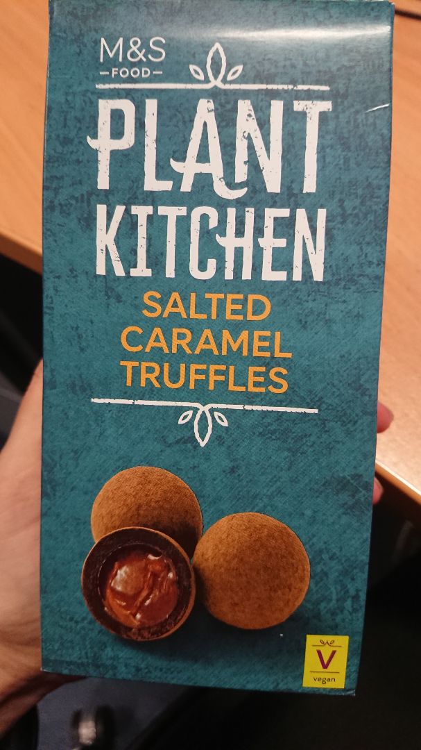 photo of Plant Kitchen (M&S) Salted Caramel Truffles shared by @jb on  12 Dec 2019 - review