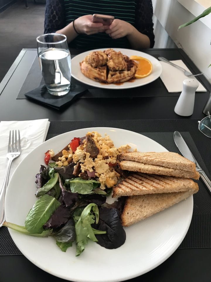 photo of True Bistro (Closed) Seitan Sausage and Tofu Scramble shared by @eurekal on  04 Nov 2018 - review