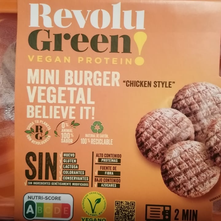photo of Revolu Green Mini burguer " Chicken Style" shared by @valquiriaoscura on  31 Jan 2022 - review