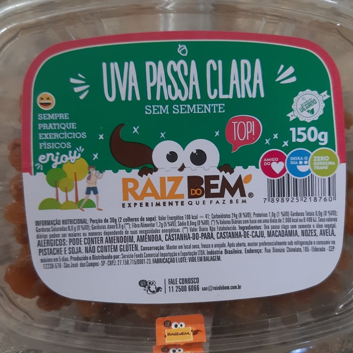 review photo of Raiz do Bem uva passa clara shared by @adrianacaetano on 08 May 2022 - review