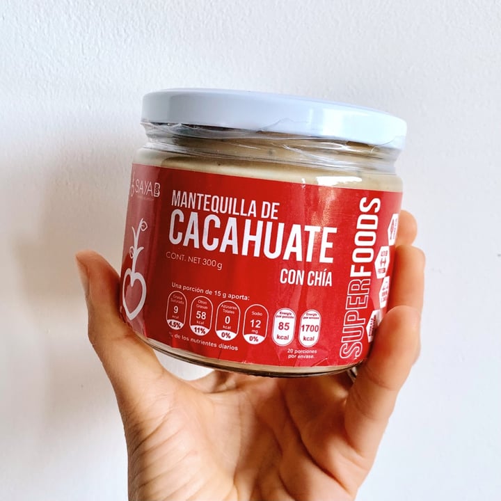 review photo of Sayab Alimento de Corazón Mantequilla de Cacahuate con Chía shared by @mem on 31 May 2021 - review