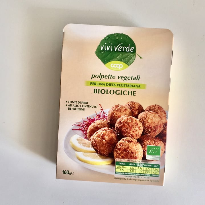 photo of Vivi Verde Coop polpette vegetali BIOLOGICHE shared by @agnev on  27 Jul 2021 - review
