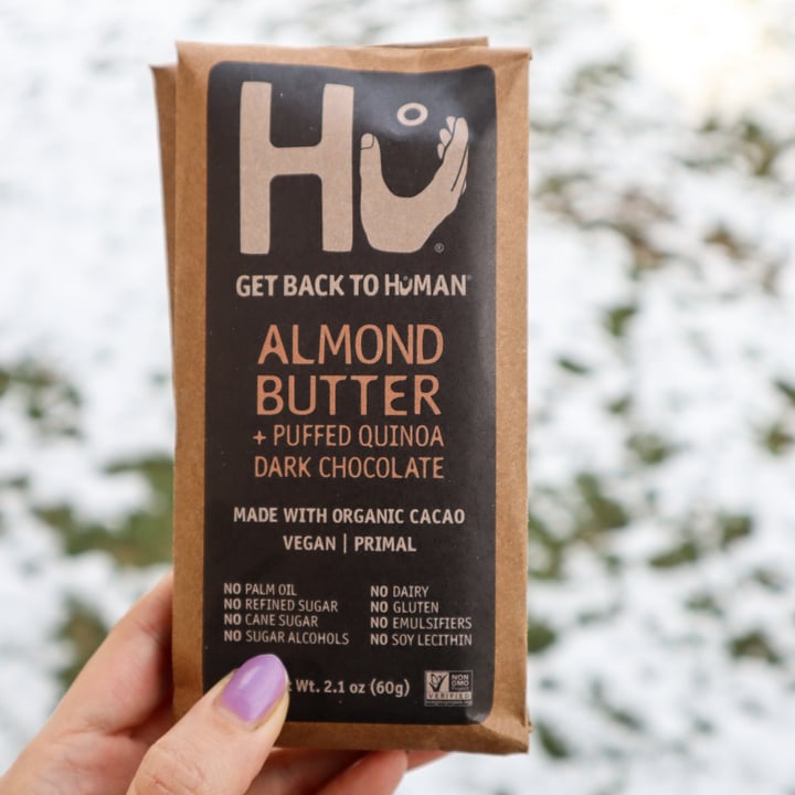 photo of Hu Kitchen Almond Butter + Puffed Quinoa Dark Chocolate shared by @lizmaselli on  20 Dec 2020 - review