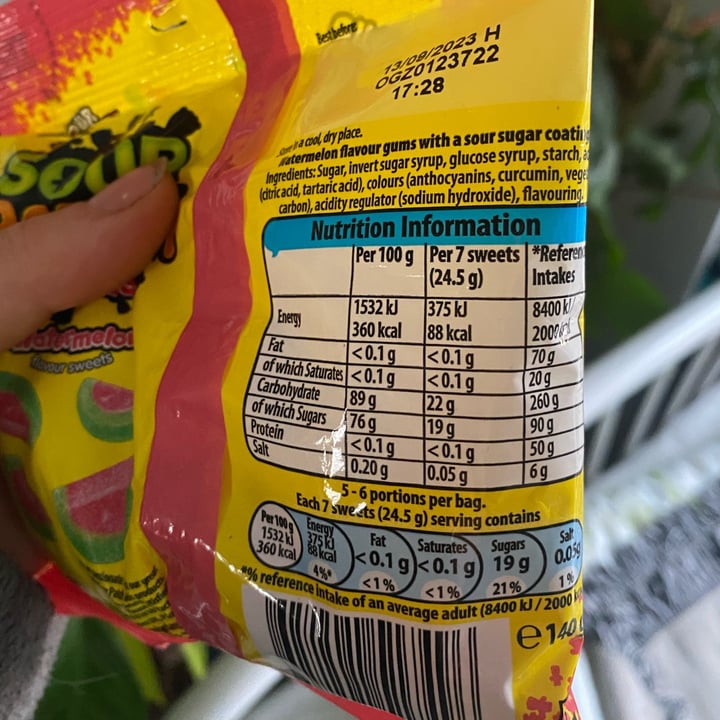 review photo of Sour Patch Kids Sour Patch Kids Watermelon shared by @katienomoore161 on 13 Nov 2022 - review