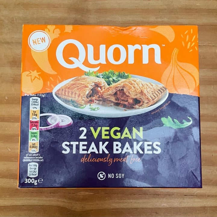 photo of Quorn 2 Vegan Steak Bakes shared by @bsvv on  20 Jul 2022 - review