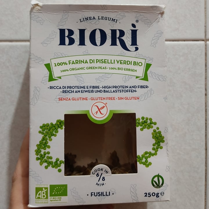 photo of Biori Biorì Fusilli Di Farina Di Piselli Verdi Bio shared by @aciredefdumbr on  28 Jan 2022 - review