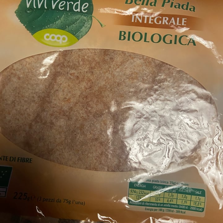 photo of Vivi Verde Coop Bella piada integrale bio shared by @ultravaiolet15 on  20 Dec 2021 - review