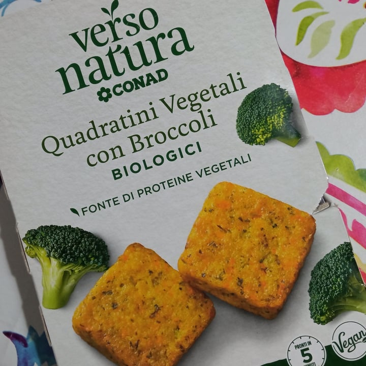 photo of Verso Natura Conad Veg Quadratini vegetali con broccoli biologici shared by @ginagior on  19 Oct 2022 - review