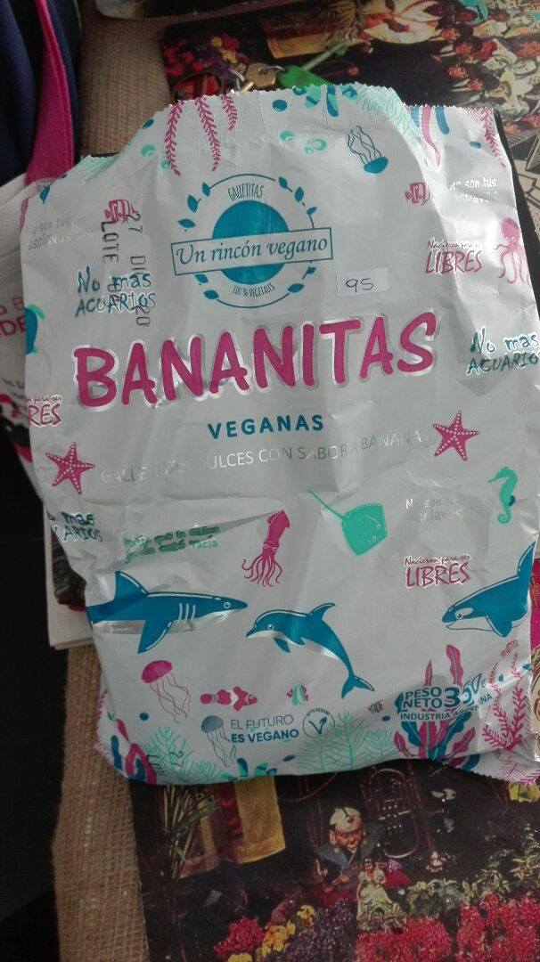 photo of Un Rincón Vegano Bananitas Galletitas Dulces con sabor a Banana shared by @yanel on  01 Mar 2020 - review