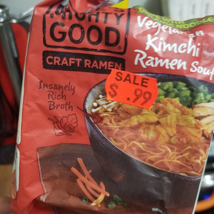 photo of Mike's Mighty Good Vegetarian Kimchi Ramen Soup shared by @chefvi13 on  05 Oct 2021 - review