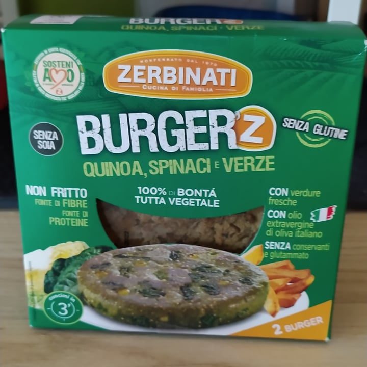 review photo of Zerbinati Burger Quinoa, Spinaci, Verze shared by @fradasacco on 21 Jun 2022 - review