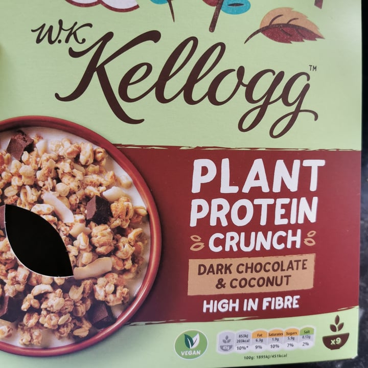 photo of Kellogg Plant Protein Crunch Dark Chocolate and Coconut shared by @dhanipatel on  03 Feb 2021 - review