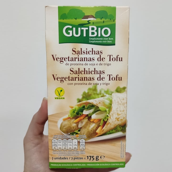 photo of GutBio Salchichas Vegetarianas de Tofu shared by @toffeee on  31 Dec 2020 - review