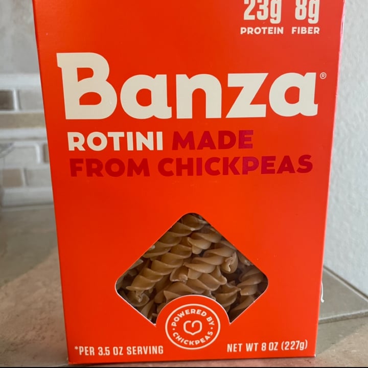 photo of Banza Rotini Made from Chickpeas shared by @veggietable on  16 Oct 2021 - review