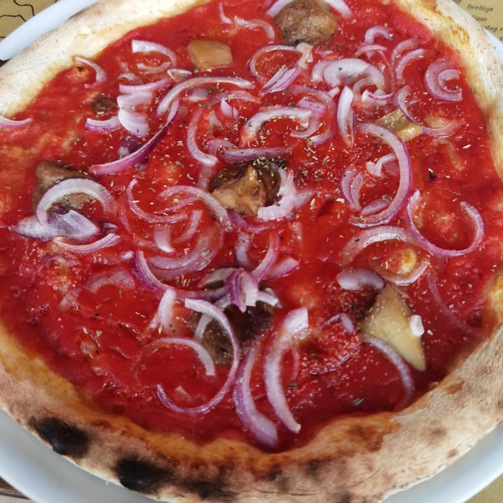 photo of The Brother Pizza&Food Pizza marinara con cipolle e funghi porcini shared by @vulcanoattivo on  19 Jul 2022 - review