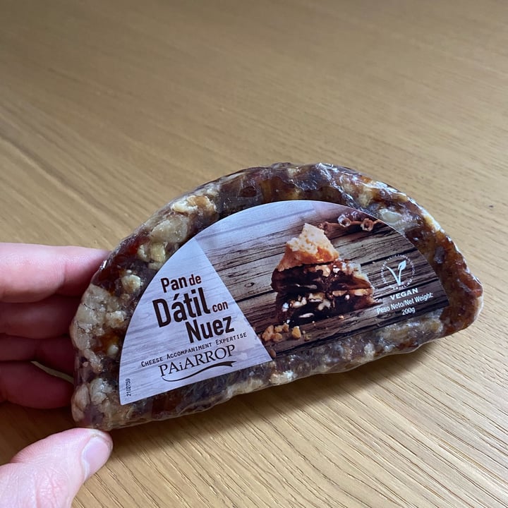 photo of Paiarrop Pan de dátiles con nueces shared by @backtureorganics on  07 Nov 2022 - review