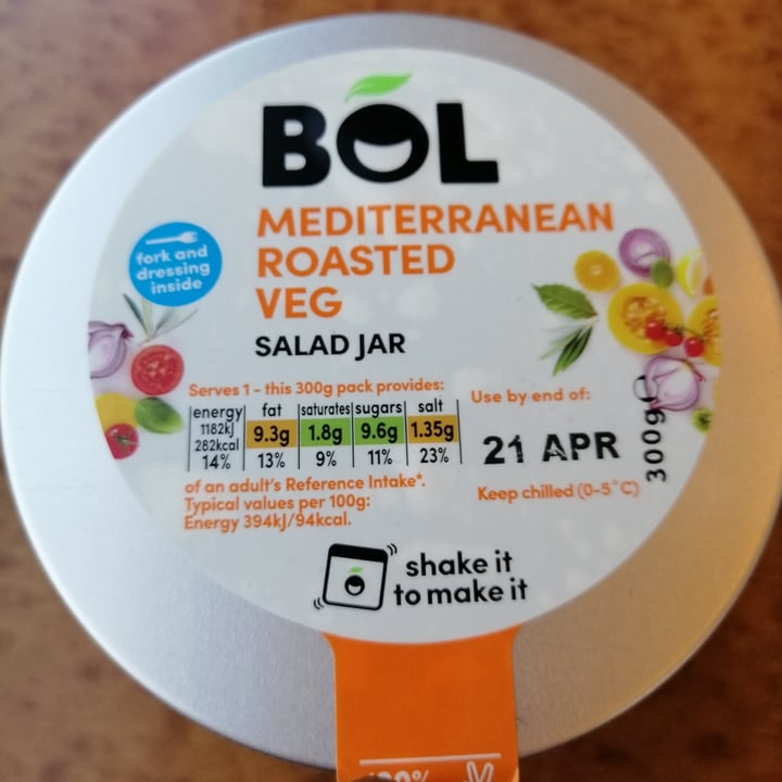 photo of BOL Mediterranean roasted veg salad jar shared by @kayra on  17 Apr 2021 - review