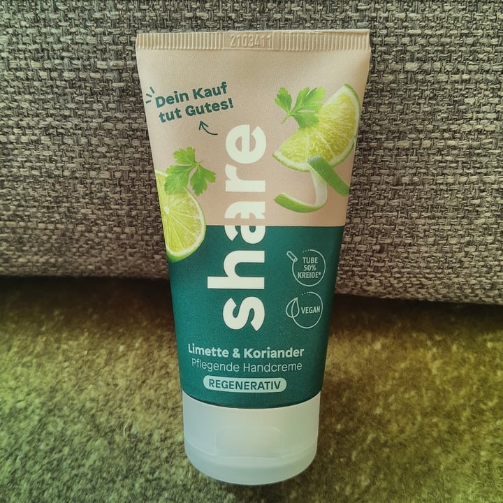 photo of Share Pflegende Handcreme Limette & Koriander shared by @domcsiwill on  17 Sep 2021 - review