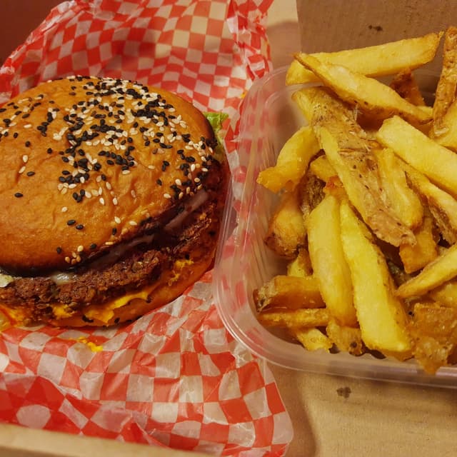 Photo of the dish “Hamburguesa "tranqui" de Lentejas”