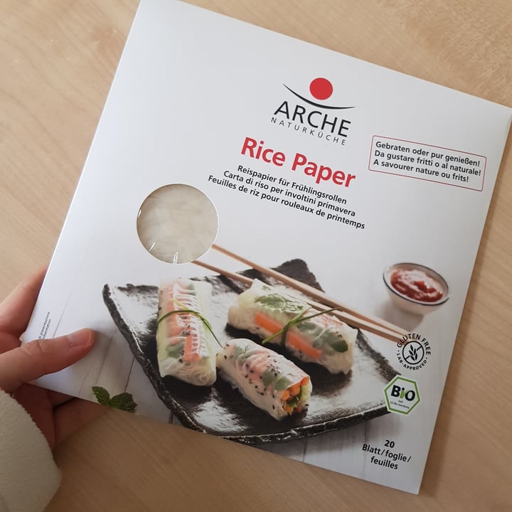 photo of Arche Naturküche Carta di riso (rice paper) shared by @eleveg98 on  15 Dec 2021 - review