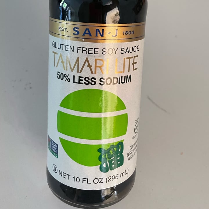 review photo of San-J Gluten Free Soya Sauce Tamari Lite shared by @jucarlson on 26 Apr 2022 - review