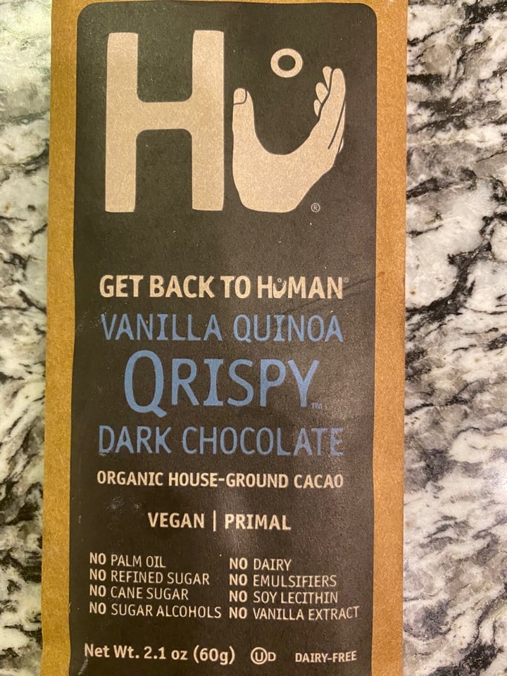 photo of Hu Kitchen Vanilla Quinoa Qrispy Dark Chocolate shared by @shartrina on  22 Jan 2020 - review
