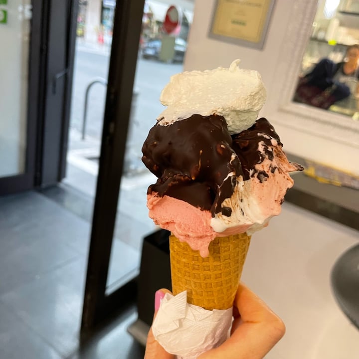 photo of Brivido Gelateria cono 3 gusti shared by @ventobiancolunare on  30 Jul 2022 - review