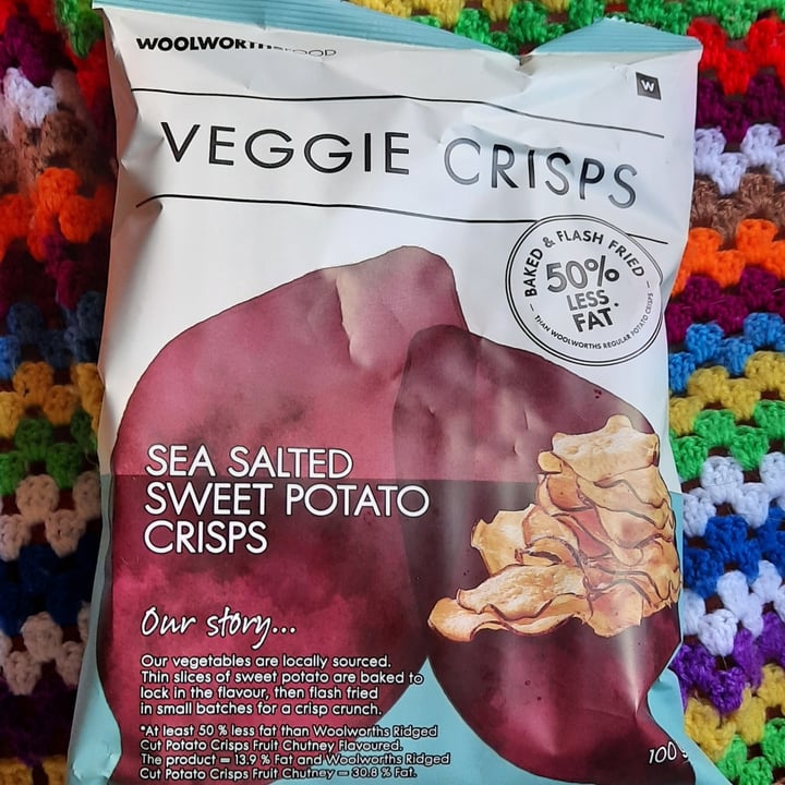 photo of Woolworths Food Veggie Crisps Sea Salted Sweet Potato Crisps shared by @ahimsasunflower on  03 Aug 2020 - review