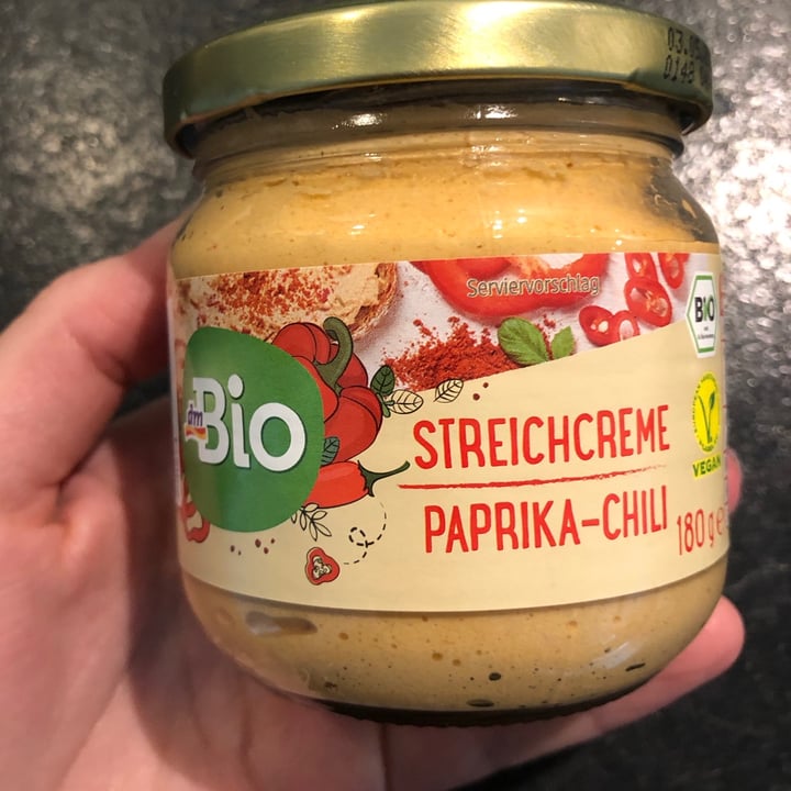 photo of dmBio Streichcreme Paprika - Chili shared by @sunfloweryellow on  30 Jun 2021 - review