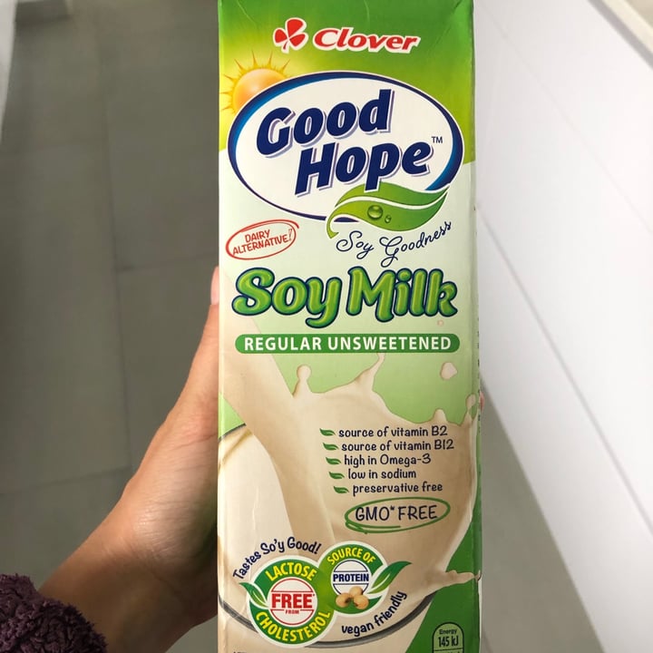 photo of Clover Good Hope soy milk Unsweetened shared by @zsuz on  12 Sep 2021 - review