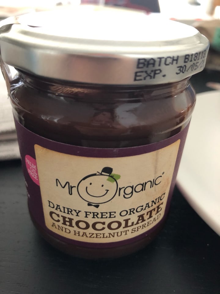 photo of Mr Organic Dairy Free Organic Chocolate and Hazelnut Spread shared by @biapol on  16 Jun 2019 - review
